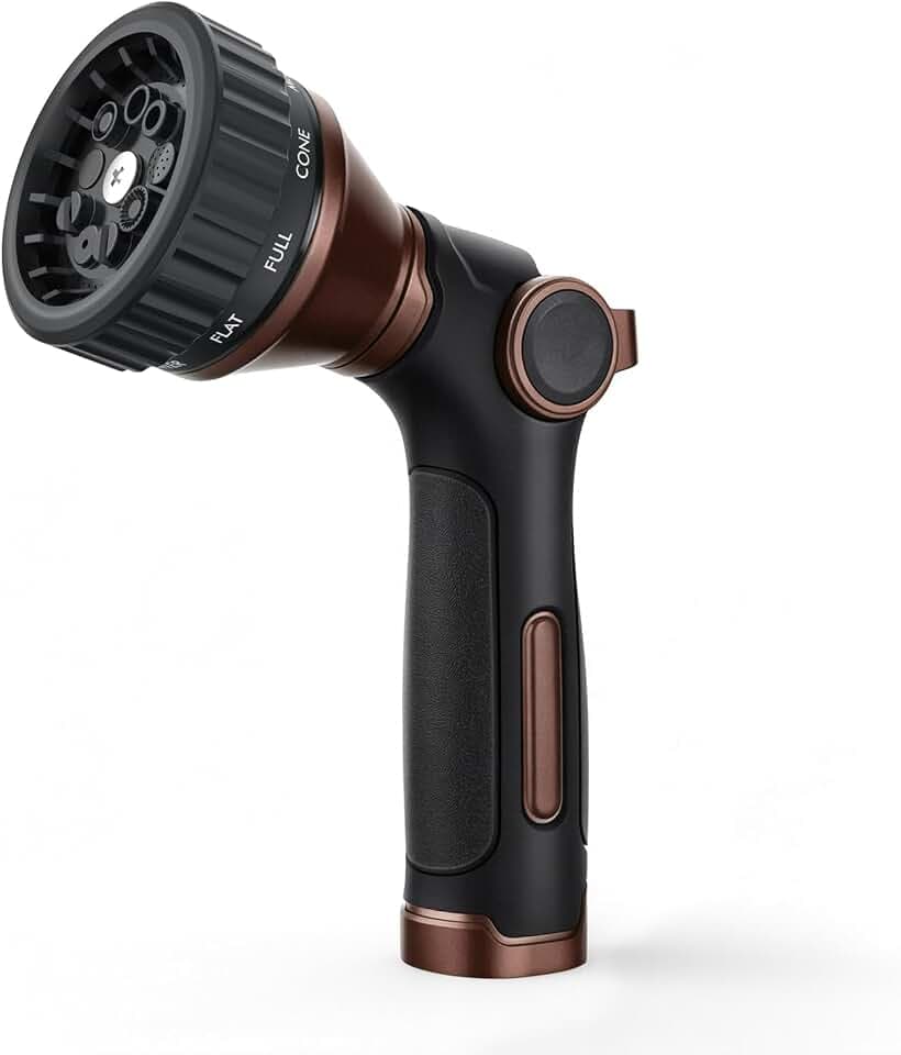 RESTMO Water Hose Nozzle Heavy Duty, Garden Hose Sprayer Thumb Control