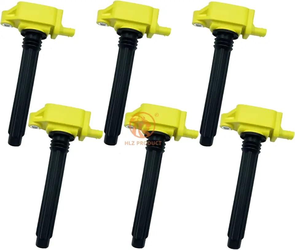 Set of 6 HIGH PERFORMANCE Ignition Coil Pack Compatible with Chrysler Jeep Dodge 300 Town & Country Grand Cherokee Wrangler Charger Journey Durango V6 3.6L Replacement For UF648 5149168AI