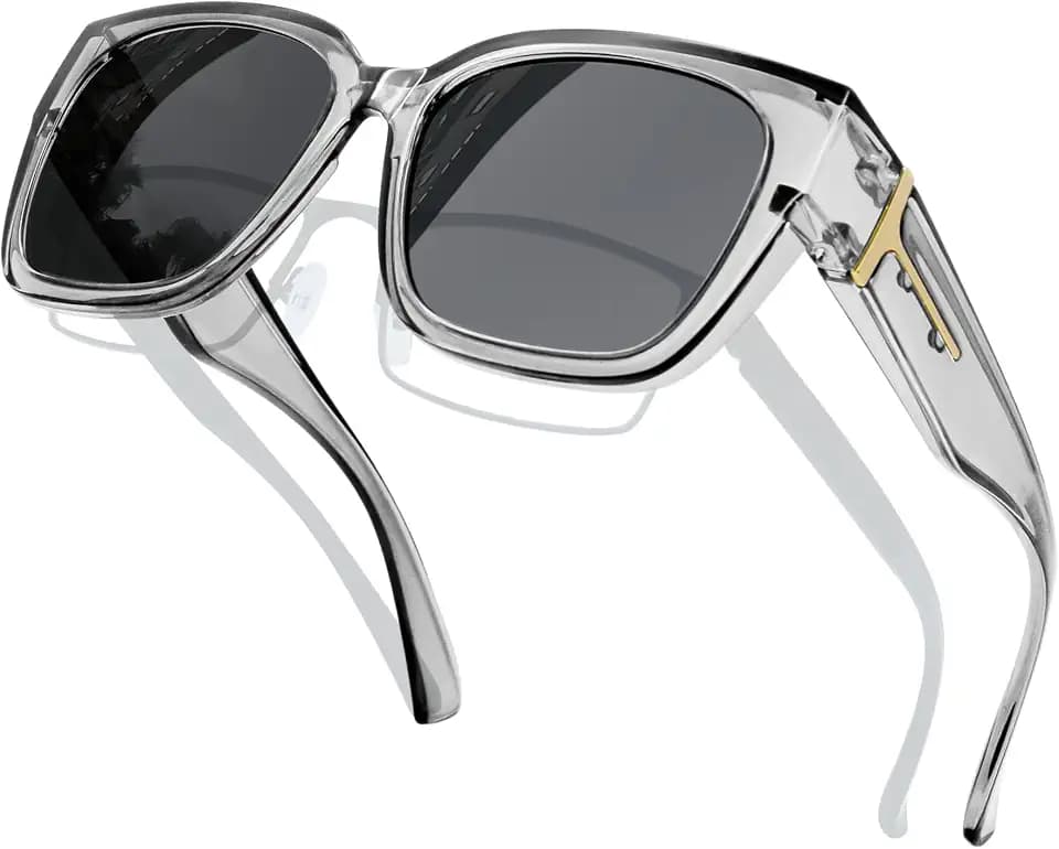 KANASTAL Oversized Over Glasses Sunglasses for Women Men Square Fit Over Polarized Sun Glasses UV400