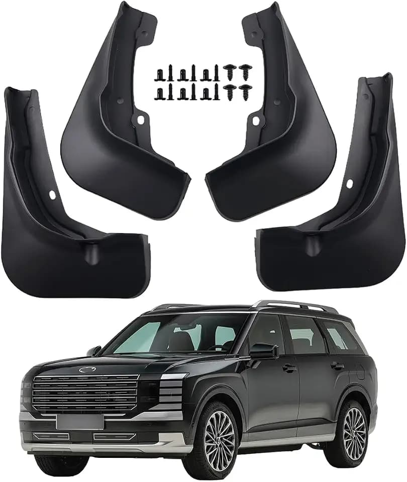 Mud Flap for Hyundai 2026 Palisade Calligraphy Mud Splash Guard Front&Rear SUV Set of 4PCS Black Heavy Duty Compatible with Palisade Mudguard Exterior Accessories (Only Fit Calligraphy Model)