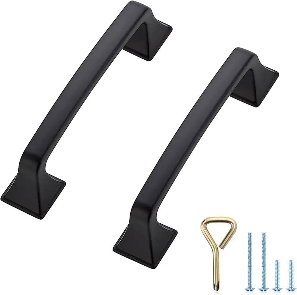 Ravinte Matte Black Cabinet Handles Cabinet Pulls, 3-3/4 Inch, 30 Pack