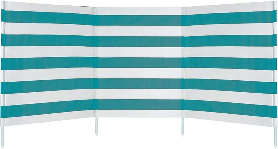 AKTIVE 62135 - Polyester-Windschutz 480 x 82 cm mit Stahlstange, Einzeln