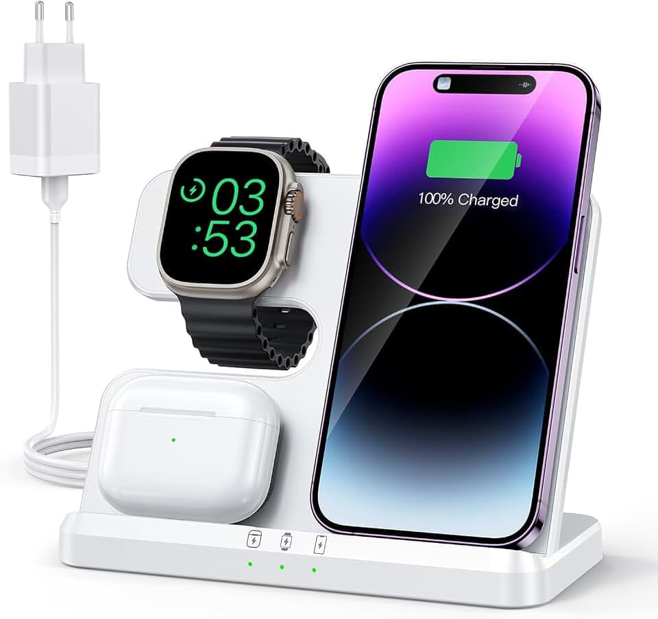 3 in 1 Apple Ladestation für iPhone 17 Pro Max-8, Apple Watch & AirPods
