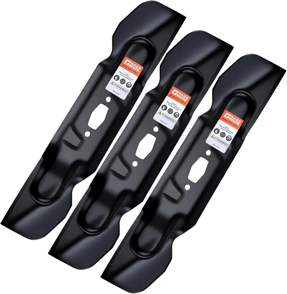 Grasscool ZT1 50 Blades for Cub Cadet 50 inch Mower Replace 742p05094 with S-Shaped Hole Ultima ZT2 Zero Turn Enduro XT1 XT2 LT50 50'' Deck Lawn Tractor Riding Replace 742-05094 (High-Lift)