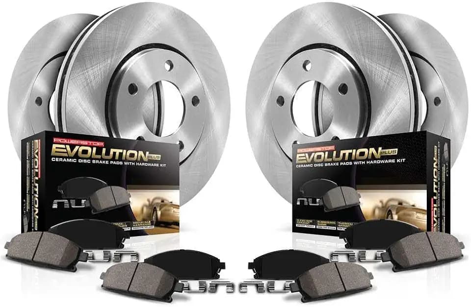 PowerStop Z17 Replacement Brake Pad & Rotor Kit Front & Rear KOE7418