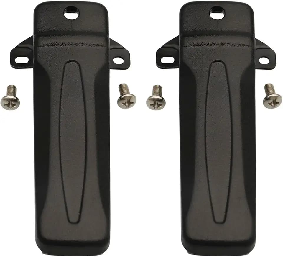 KBH-10 Belt Clip Compatible with Kenwood Radio NX240 NX340 TK-270G TK-272G TK-2200 TK-3200 TK-3300 TK-280 TK-380 TK-290 TK-390 TK-260G TK-2302 TK-3302 walkie Talkie（2Pack）
