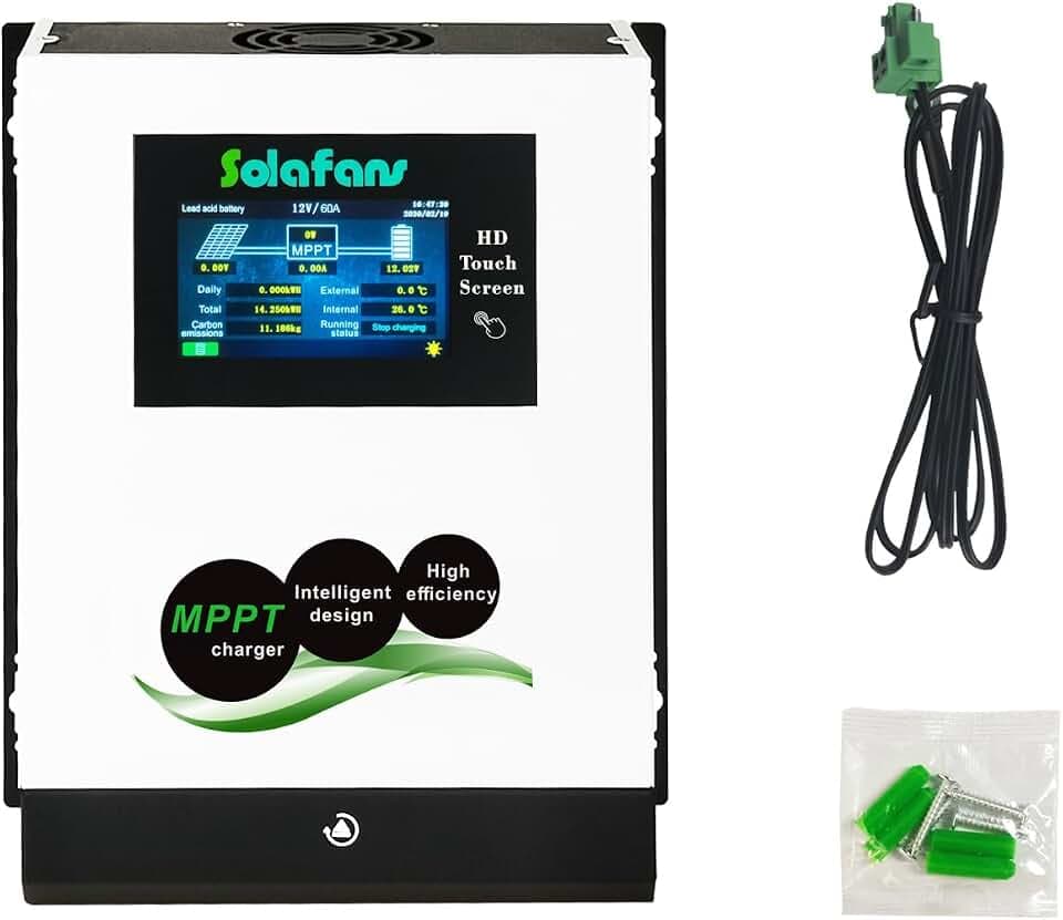 60A 96V Touch Screen MPPT Solar Controller