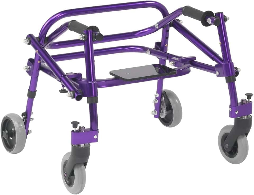 Inspired by Drive Nimbo 2G Posterior Walker with Seat, Wizard Purple, XS