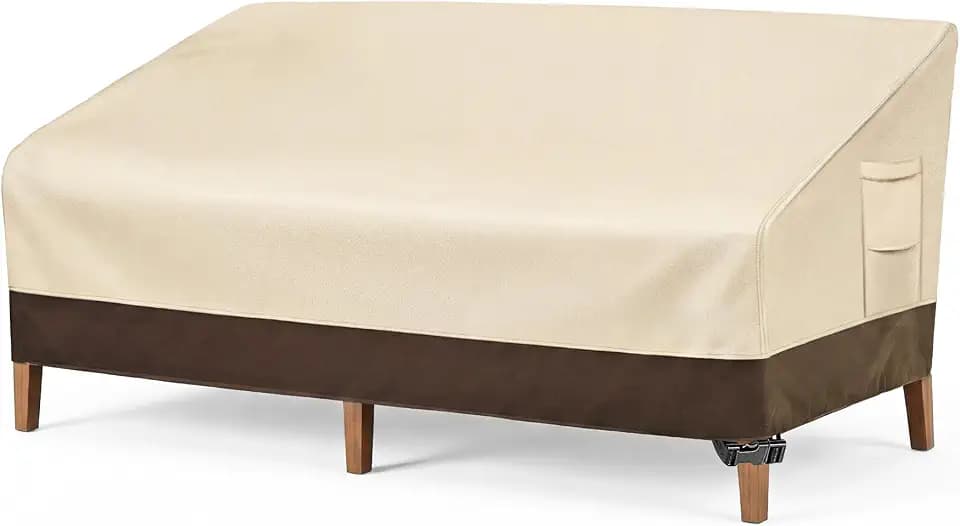 Vailge Patio Sofa Cover 3-Seater & Outdoor Couch Cover Waterproof