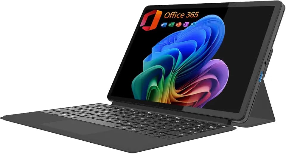 2-in-1 Laptop/Tablet (2026), 1-Year Office 365, 10.1" FHD IPS Touchscreen