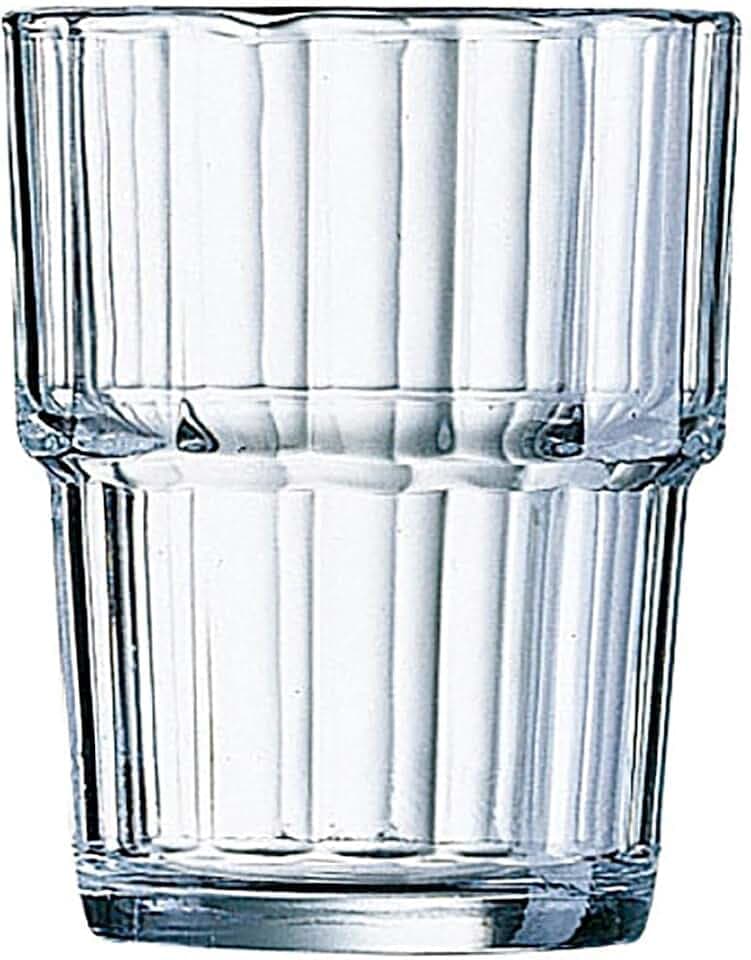 Arcoroc ARC 60026 Norvege Trinkglas, Wasserglas, Saftglas, 160ml, Glas, transparent, 6 Stück