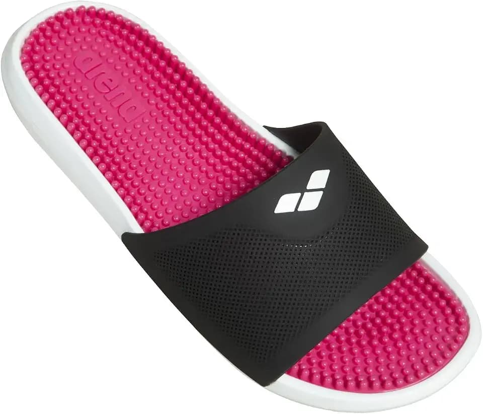 arena Marco Unisex Badesandalen für Damen und Herren, Badelatschen für Meer und Schwimmbad, Sandalen mit Weicher, Massierender Sohle und Optimalem Grip auf Nassen Oberflächen