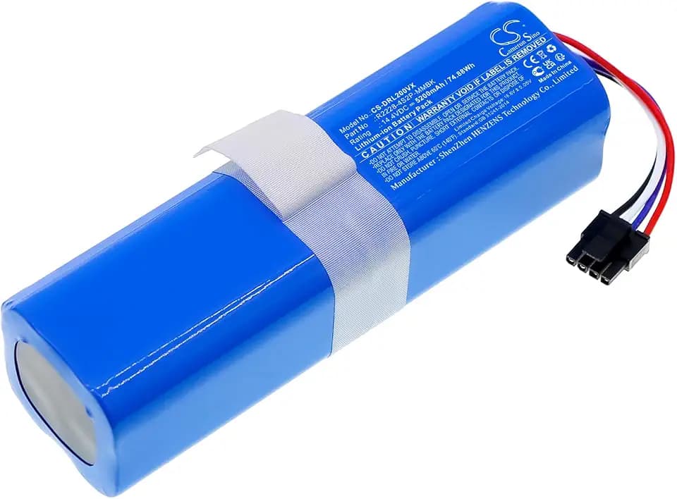 5200mAh Replacement Battery for Dreame Bot L10s Ultra Gen2, Bot L20 Ultra, Bot X30 Ultra, L10s Ultra Gen2, L20 Ultra, L20 Ultra Complete, RLL32SE, RLX41CE, RLX56C, X30 Ultra, P2150-4S2P-KLYEV