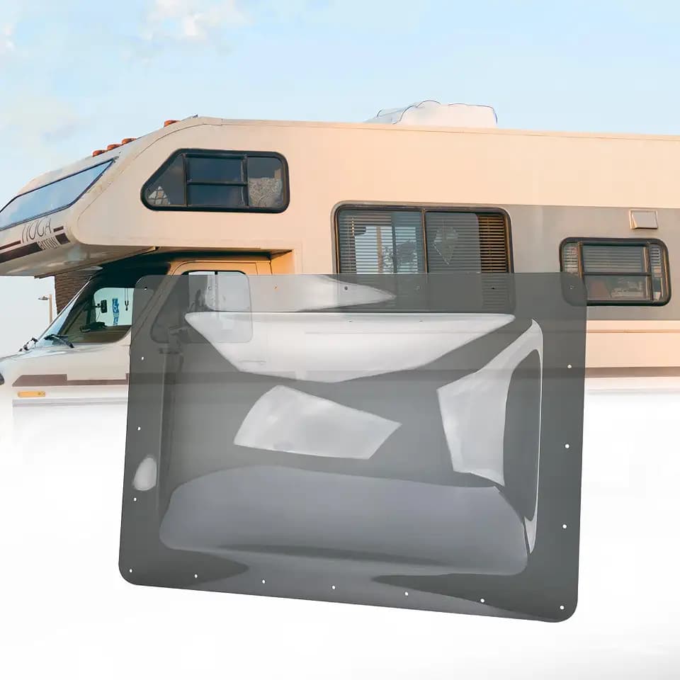 RVGUARD RV Skylight Replacement, 18" x 26", Smoke, Include Screws
