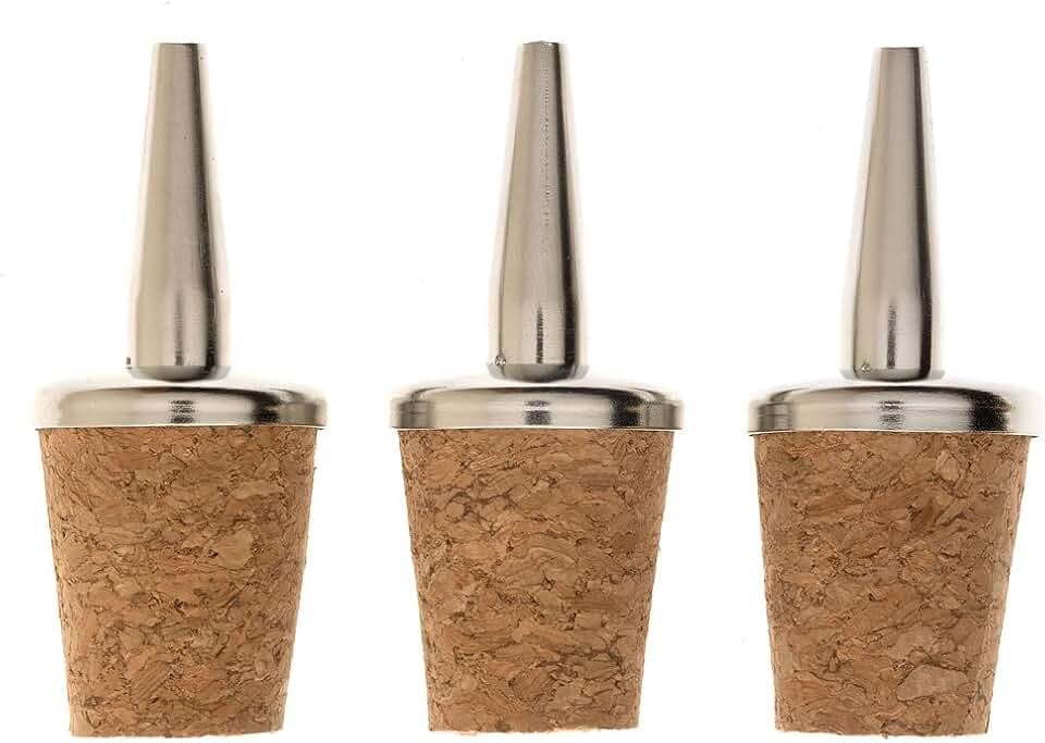 Barfly Liquor Dasher Tops, Stainless Steel, Fits Bottles with up to 20mm Diameter Opening