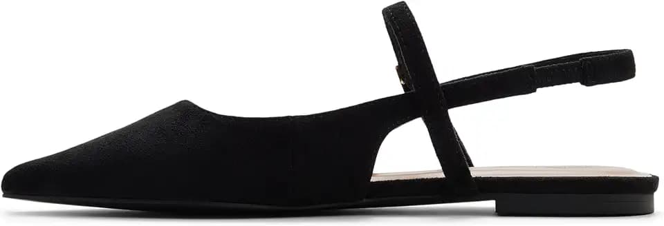 Call It Spring Womens Jordynne Vegan Pointed-Toe Slingback Flat Shoe