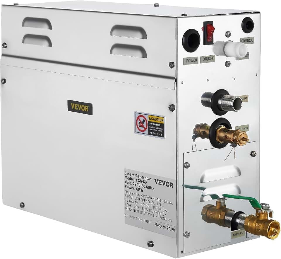 6 kW Stromerzeuger Dampf Sauna Home Spa Dusche Stromerzeuger Dampf-Sauna-Kleines Volumen mit Controller Digital