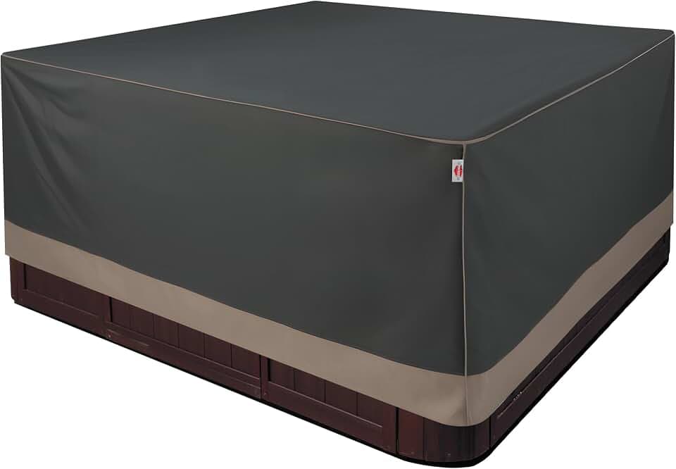 Poolabdeckungen220x220x85 Poolabdeckung 420D Oxford-Gewebe Garten-Pool Staubabdeckung,Abdeckung für Whirlpool Wasserdicht,Abdeckplane Pool mit UV-Schutz,Abdeckplane Pool für rechteckige Pools
