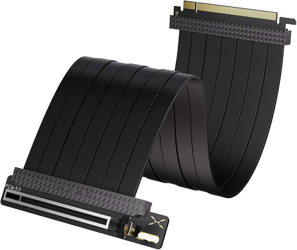 TRYX String PCIE 5.0 Riser Cable Vertical GPU Mount RTX 5090/5080 9070XT