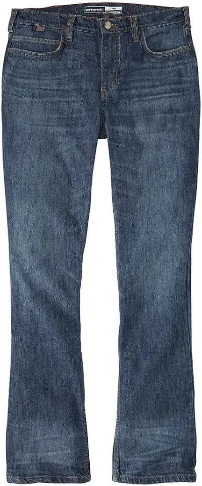 Carhartt Women's Fr Tiller High Rise Bootcut Jeans - Performance Fit Stretch Denim