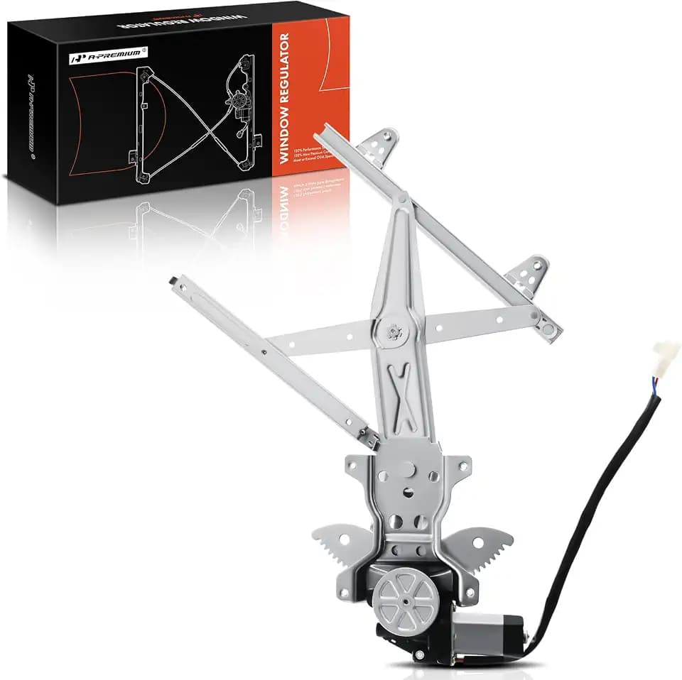 A-Premium Rear Driver Side Power Window Regulator with Motor (2-Pin)