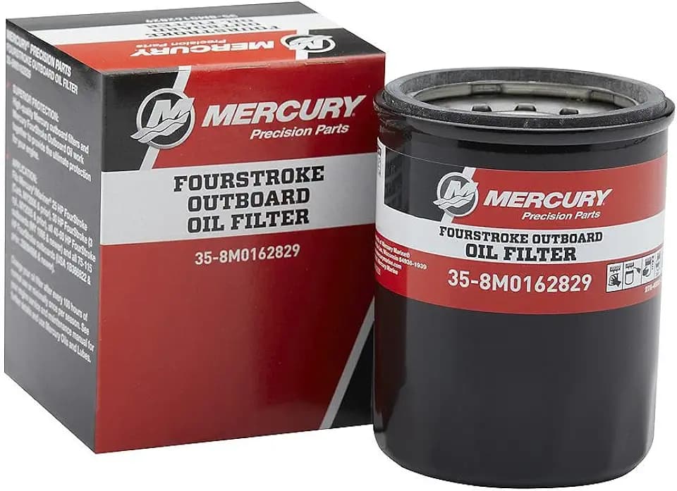 Mercury 8M0162829 Oil Filter for Select Mercury and Mariner 25-115hp FourStroke Outboards