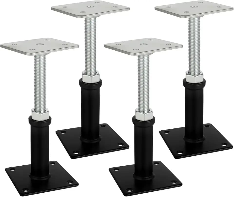 4 Pack House Jacks for Leveling, Screw Jack Adjustable Floor Jack Post