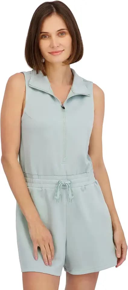 Spyder Women's Harmony Scuba Knit French Terry Sleeveless Romper