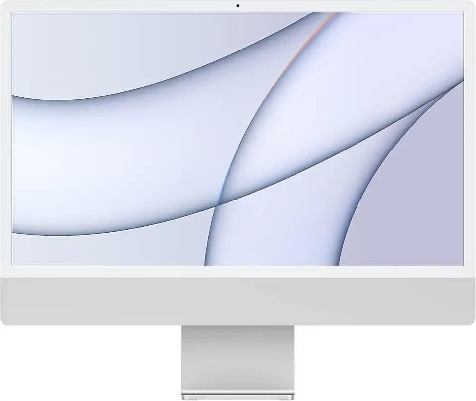 Apple 2021 iMac All in one Desktop Computer with M1 chip: 8-core CPU, 7-core GPU, 24-inch Retina Display, 8GB RAM, 256GB SSD Storage, Matching Accessories. Works with iPhone/iPad; Silver