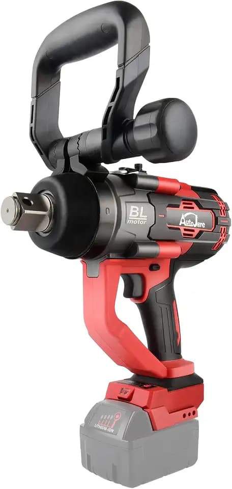 Cordless Impact Wrench 1 inch Brushless High Torque 2200 Ft-lbs (3000 N.m) Heavy-Duty Impact Wrench Compatible with Milwaukee 18V Battery (No Battery) with 3 Modes, LED Work Light