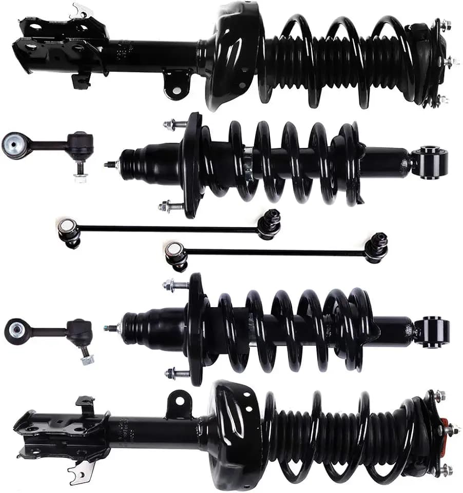 SCITOO -Front and Rear pair Strut Spring Assembly Stabilizer Bar Link fit for 2007-2011 for Honda CR-V