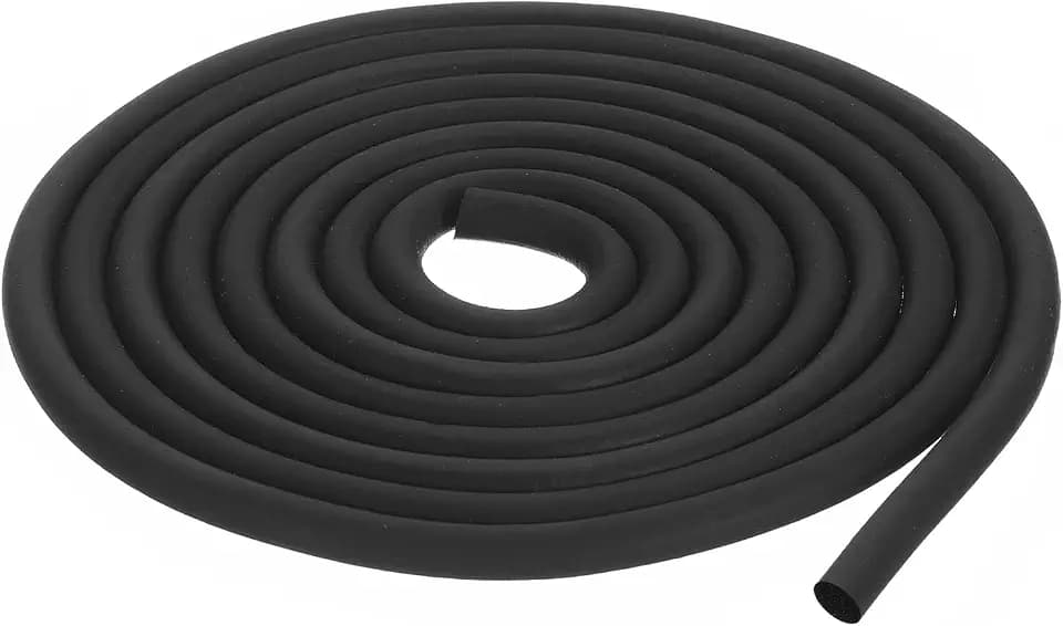 QUARKZMAN Dichtschnur Gummidichtung Rund Dichtungsgummi, 8mm Dichtung 2,5 Meter Länge, Rundschnur EPDM Gummi Fugenfüllprofil für Fuge DIY Dichtung Lager Pads Schaumstoffrohre Handwerk