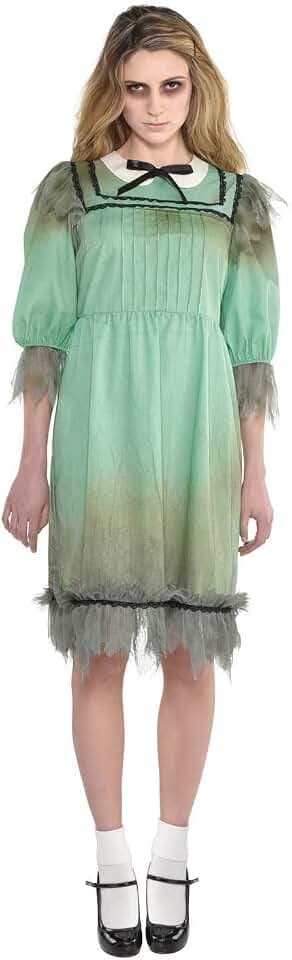 (PKT) (9904696) Adult Ladies Dreadful Darling Costume Dress (UK 10-12)