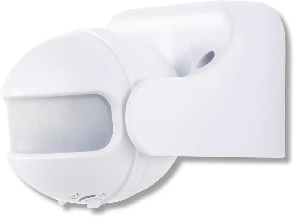 REV Bewegungsmelder aussen - IP44, Reichweite 12m/180°, weiß