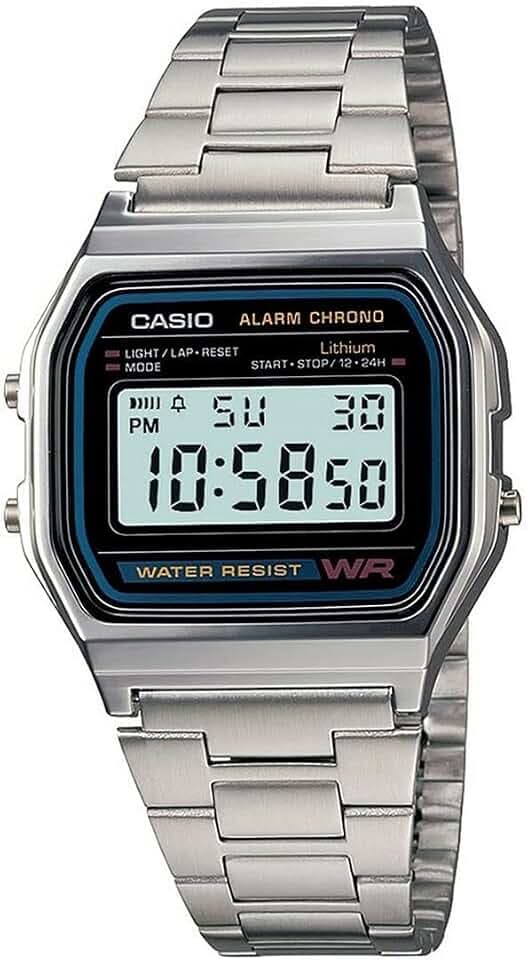 Casio A158WA-1CH Digitaluhr Retro Unisex