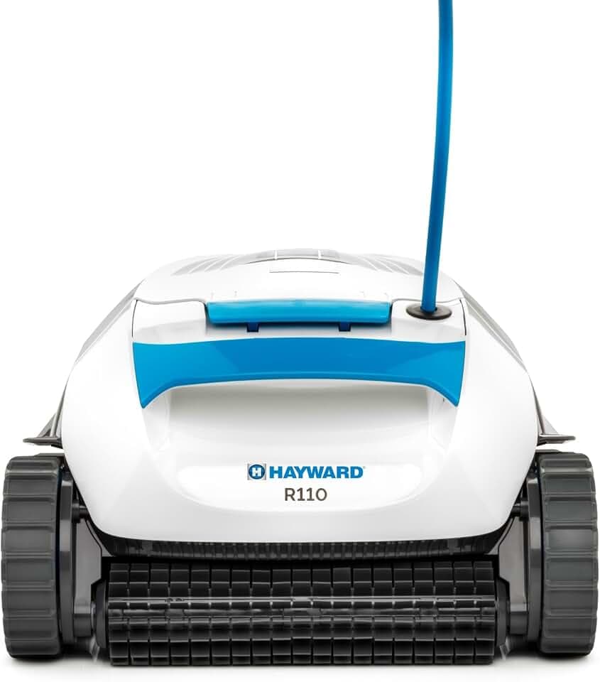 Hayward The Pool Cleaner R110 Robotic Cleaner (2024 New) - Top Loading Easy Clean Basket, Smart Navigation, Programmable Timer, Fine/Ultra Fine Filters for In-Ground and Above Ground Pools up to 33ft
