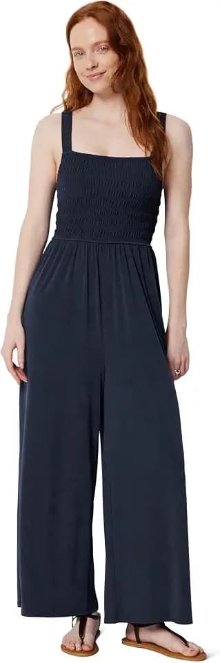 Amazon Essentials Women's Square Neck Wide Leg Sleeveless Jumpsuit