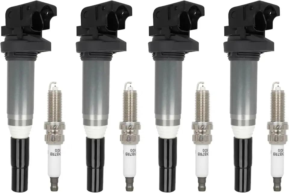 ECCPP UF598 & 3951 Ignition Coil Pack & Iridium Spark Plugs Set of 4