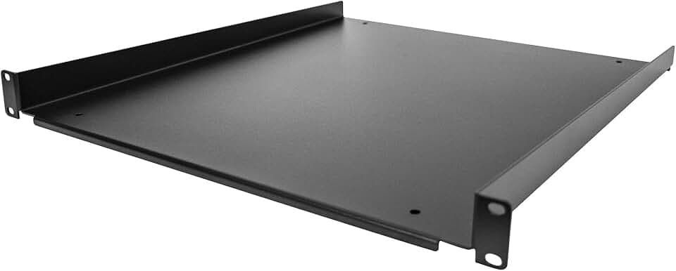 StarTech 1HE Freitragende Rack Ablage, 25kg, 50cm (SHELF-1U-20-FIXED-S)