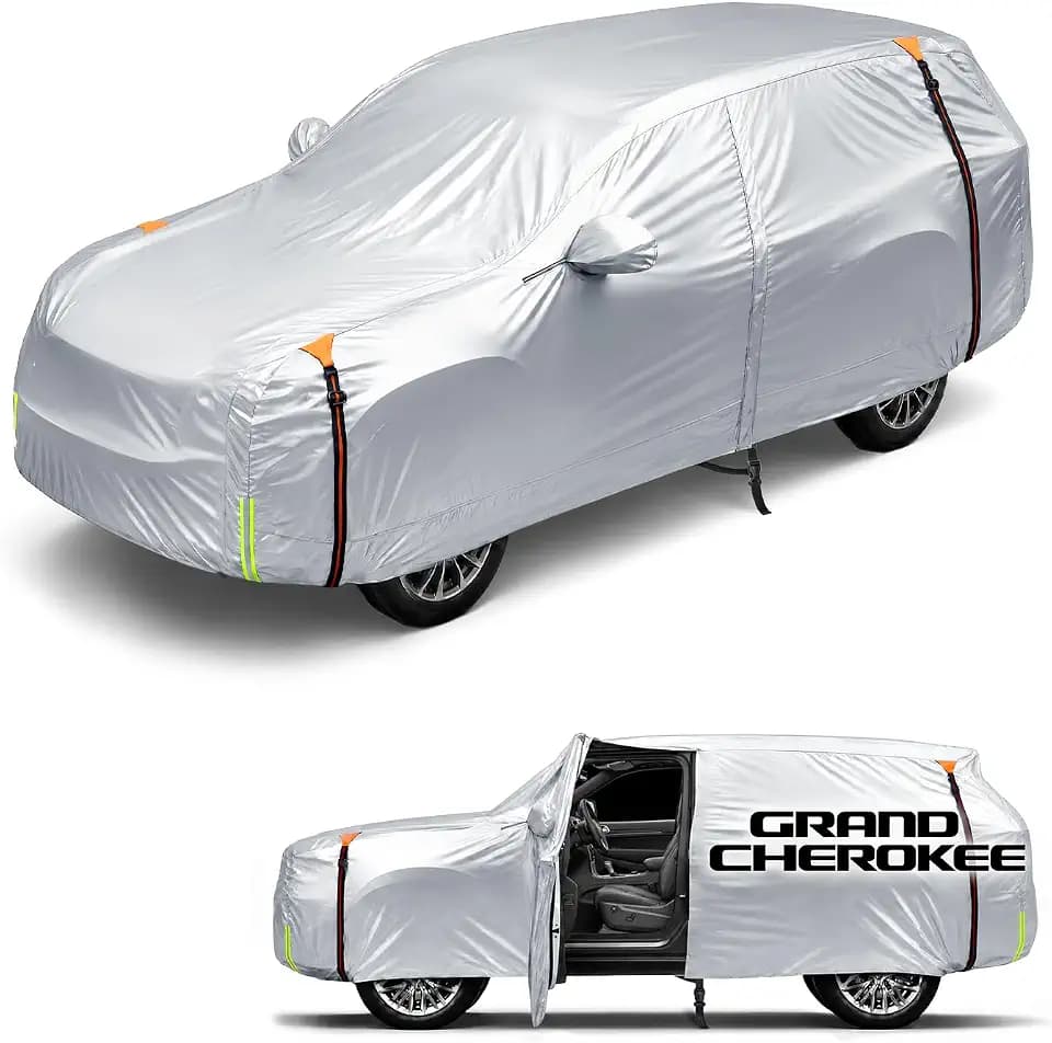 Wigoo Jeep Grand Cherokee Car Cover 1999-2026, Waterproof Vehicle Cover