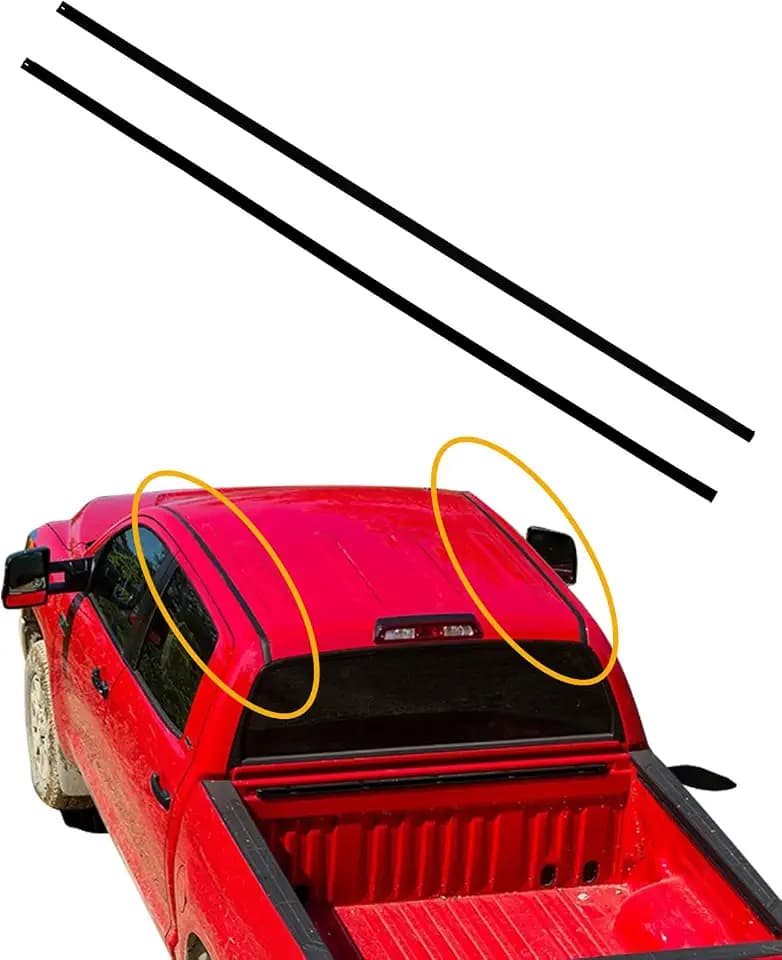 Roof Drip Trim Molding Fit for 2007-2021 Toyota Tundra Crewmax 4 Doors only