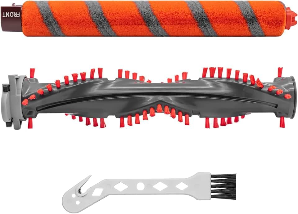Ersatzrollenbürsten-Set, kompatibel mit Shark NV800, NV800W, NV801, NV801Q, NV803, UV810, HV380, HV381, HV382, HV384 Staubsauger (1 weiche Rollenbürste + 1 All-Surface-Rollenbürste)