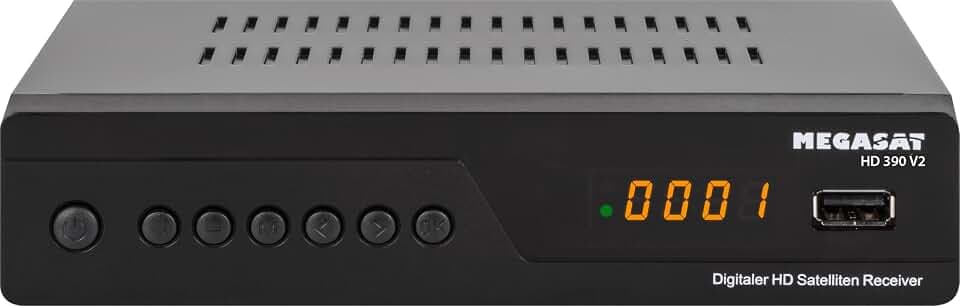 Megasat HD 390 – HD Sat-Receiver, HDMI & Scart – Schwarz