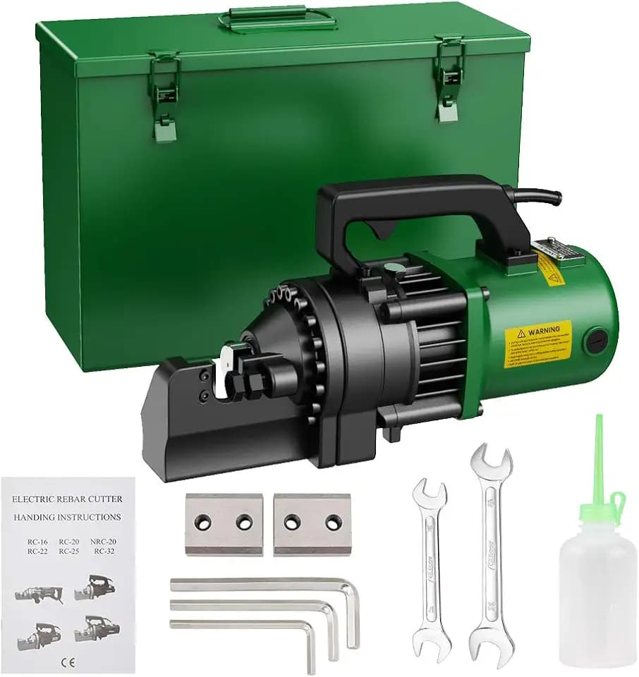 Anbull 1350W Electric Hydraulic Rebar Cutter, Cutting up to 7/8 Inch 4-22mm #7 Rebar, with Replaceable Jaw Blades, Cutting Speed 3.5-4S (1350W RC-22)