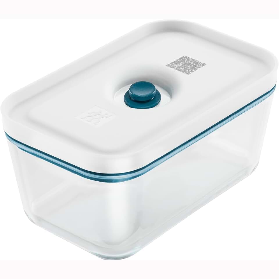 ZWILLING Fresh & Save Frischhaltedosen aus Glas, luftdicht, mit Deckel, Meal Prep Containers, Medium, La Mer