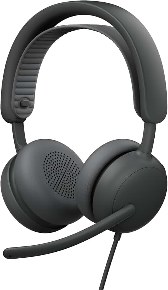 Logitech Zone Wireless 2 ES for Business – Kabelloses Headset | Geräuschunterdrückung und Adaptive Hybrid ANC, Bluetooth, USB-C und USB-A, zertifiziert für Microsoft Teams – Grafit