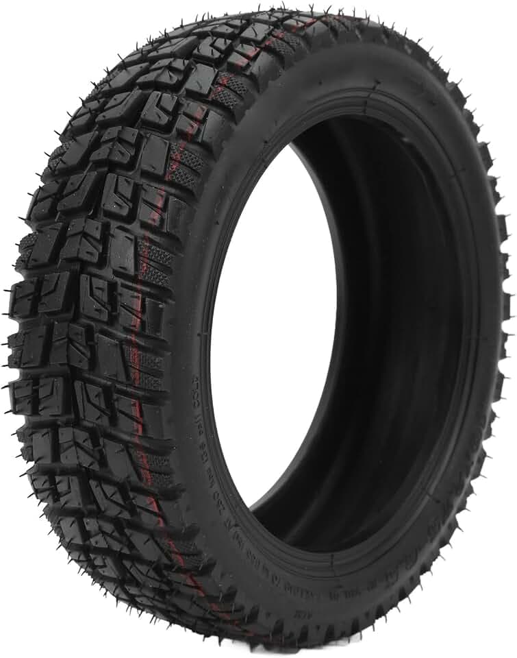 Fockety 10x2.70-6.5 10 Zoll Schlauchloser Reifen, Vorne/Hinten Explosionsgeschützter Gummireifen, Rutschfester Elektroroller Offroad-Vakuumreifenersatz für Speedway 5 Dualtron 3
