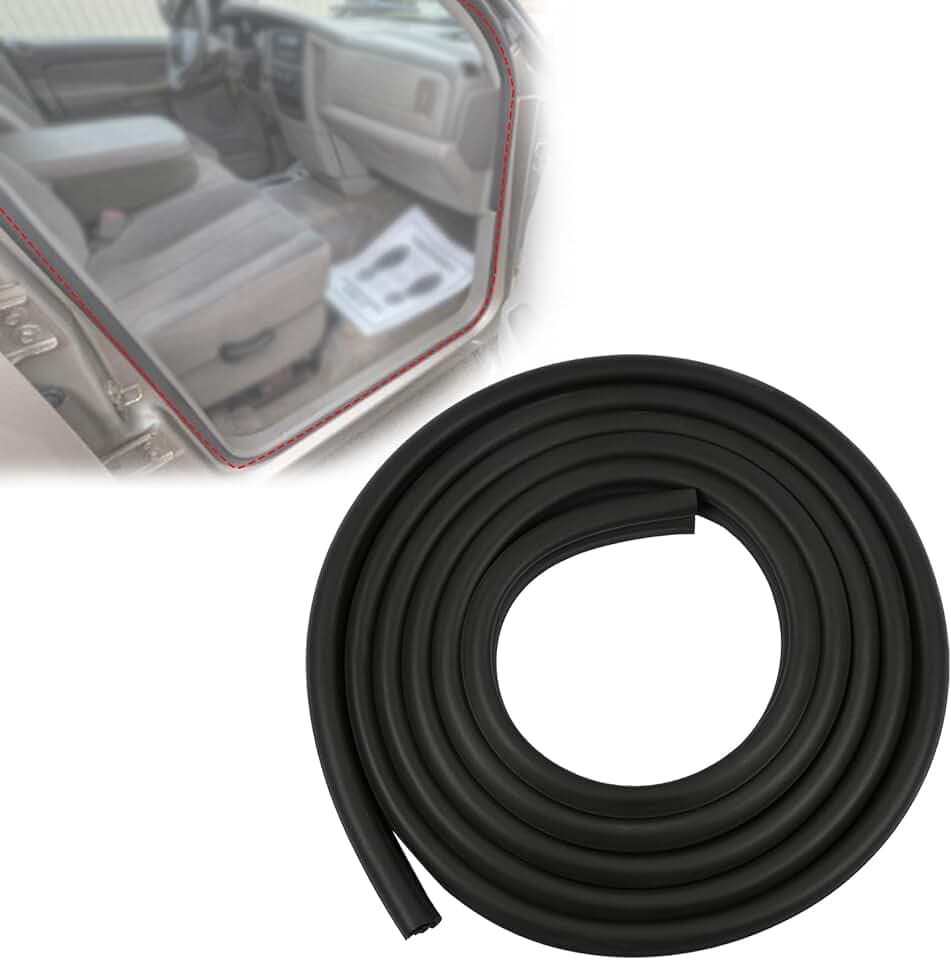 1PC Front Door Seal Left/Right Side Crew Cab Fit for Dodge Ram 1500 2002-2008/Ram 2500 2003-2009/Ram 3500 2003-2010 Replace 55277294AA Door Weatherstrip Seal Front Door Opening Weather Strip