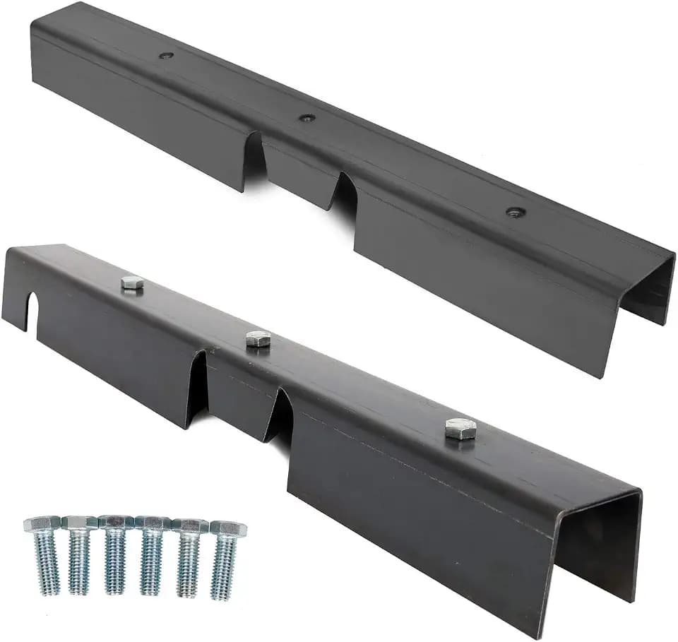 ECOTRIC Center Skid Plates Rust Repair Sections Compatible with Wrangler