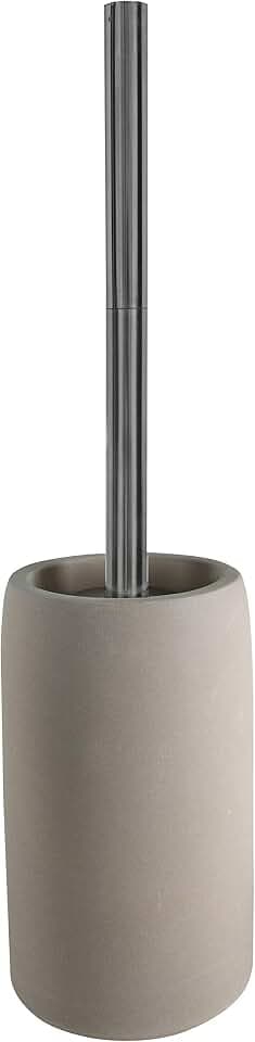 Spirella WC Bürste Toilettenbürste Klobürste Gemma Steingut 11 x 44,5 cm-Beige, Grey, Unique